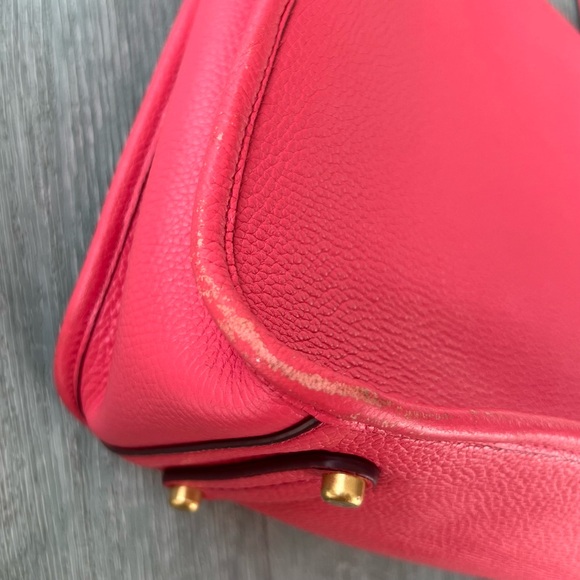 COACH Tyler Carryall 28 pink leather tote bag gold hardware - Picture 13 of 14